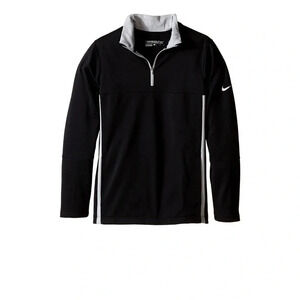 Nike 685869-011‎ golf  Thermal Half Zip Therma-Fit Top Black/Wolf Grey Small